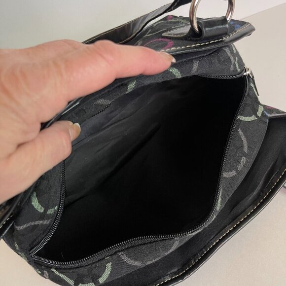 Treviso Black with Polka Dots Shoulder Bag - Picture 8 of 11